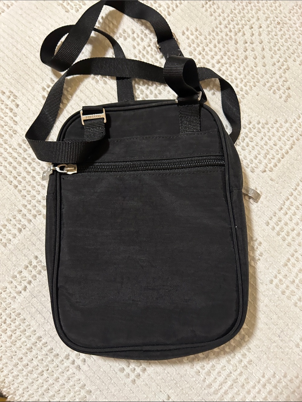 Baggallini Black Crossbody with Silver Accents - Picture 4 of 7